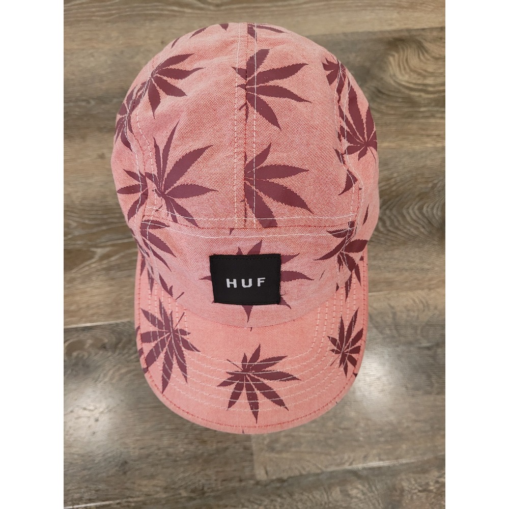 HUF 5 Panel Hat Leaf Print Camp Cap Adjustable Strapback #5 - Picture 2 of 8